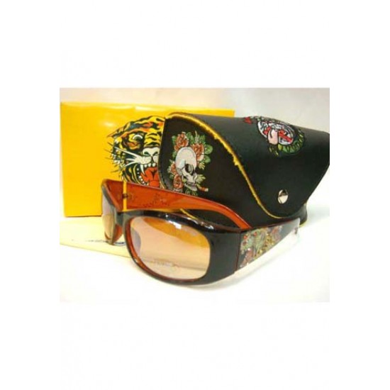 Ed Hardy Sunglasses De Soleil Tiger Brown Sale