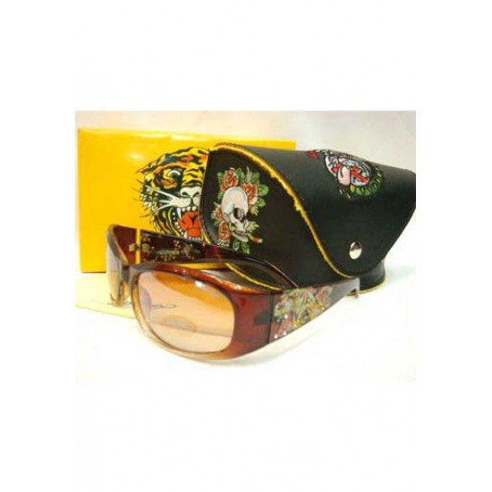 Ed Hardy Sunglasses De Soleil Tiger Brown Online