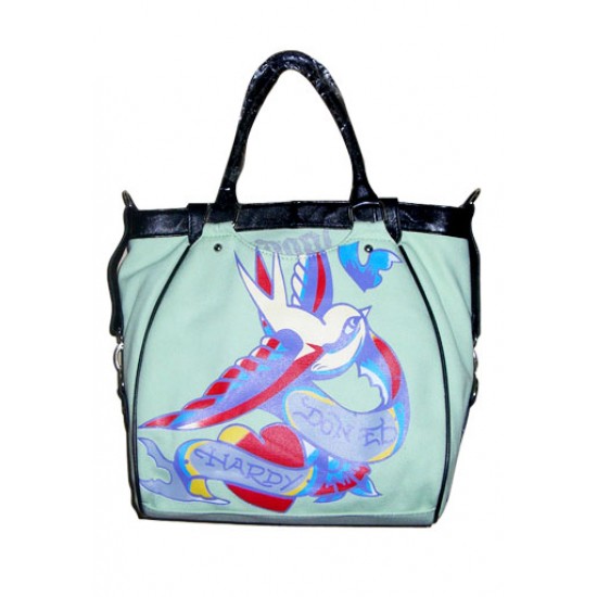 Ed Hardy Bag Allie Sparrow Tote Green